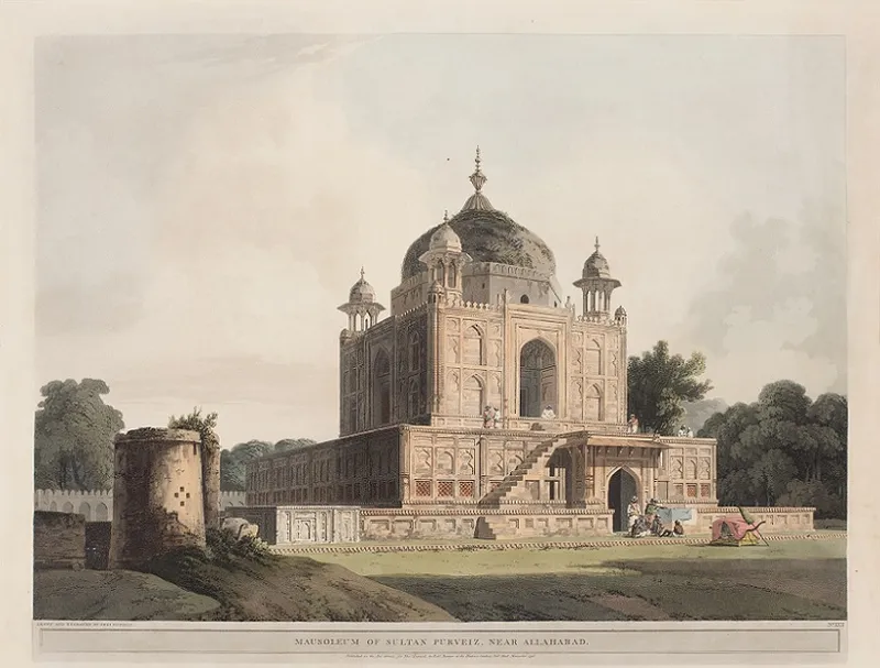 Mausoleum of Sultan Purveiz, near Allahabad. No. XXII by Thomas Daniell