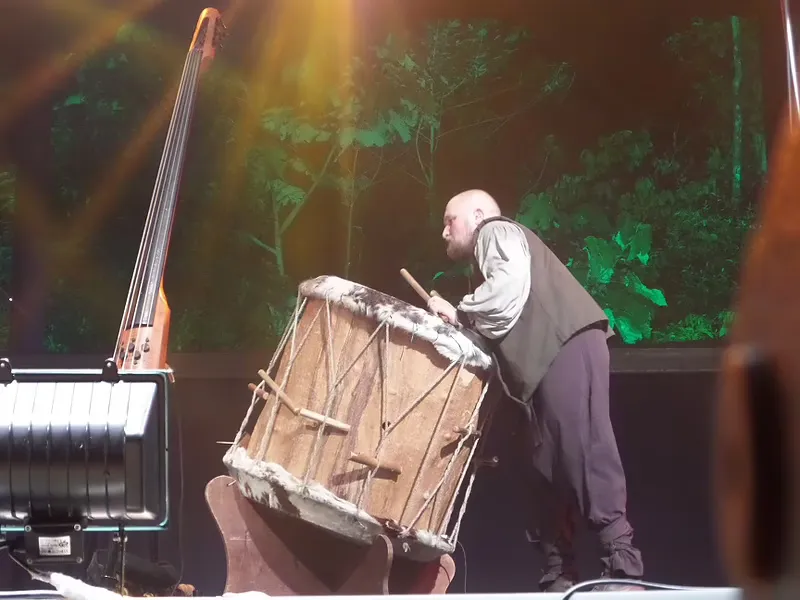 Auļi from Latvia with one of the largest drums in the Baltics