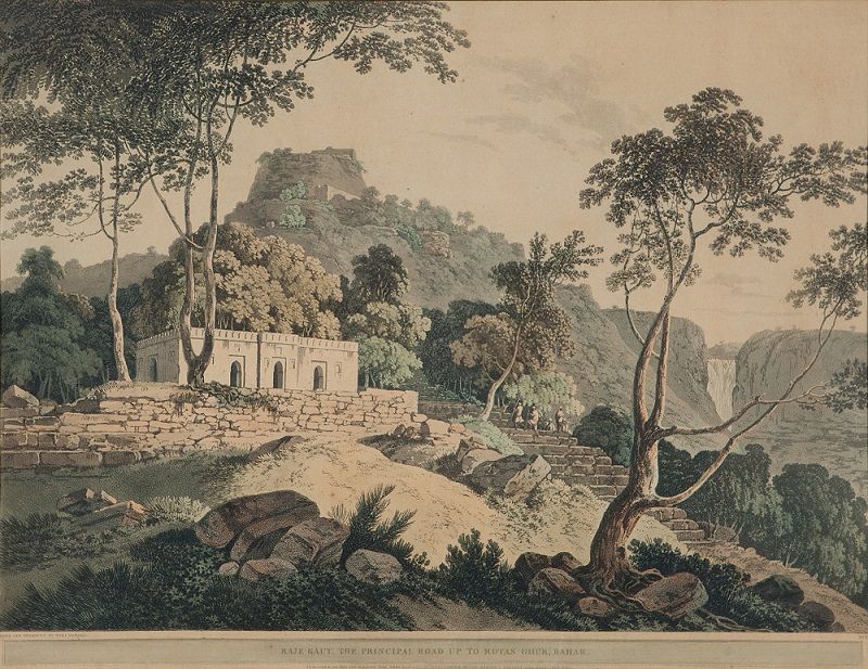 Raje Gaut, the Principal Road up to Rotas Ghur, Bahar by Thomas Daniell