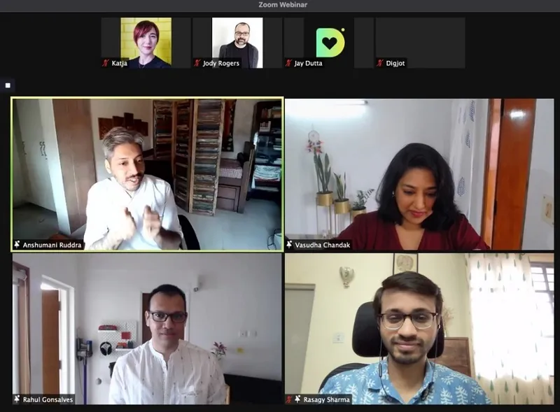 Screenshot from DesignUpForACause Panel on Design Education