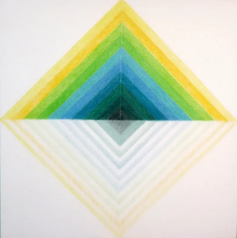 Untitled, Oil & acrylic on canvas, 48 x 48 inches  2011