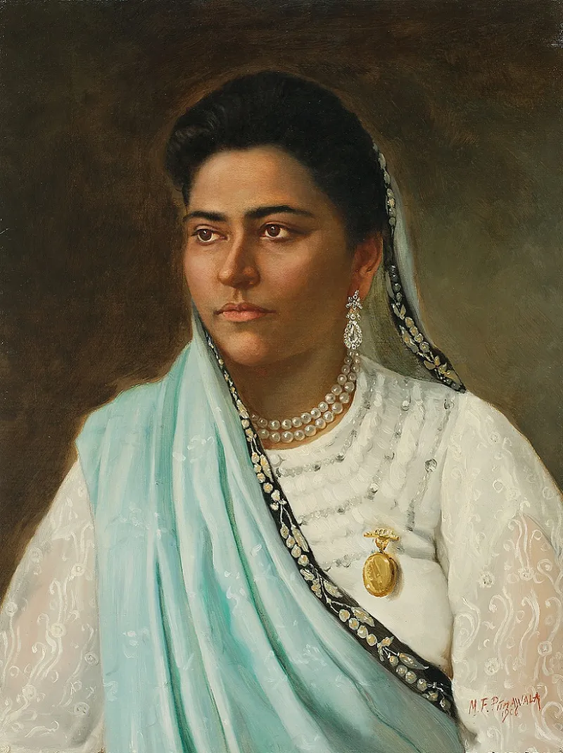 Untitled (Parsi Lady) - 1906 by M. F. Pithawalla