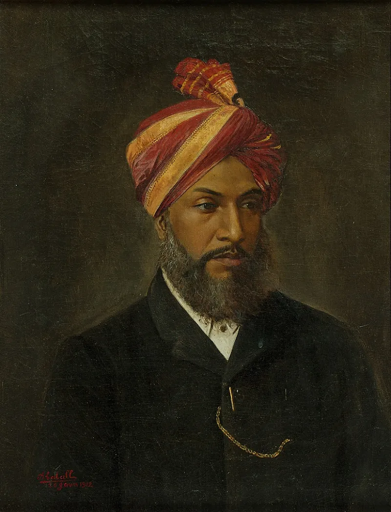 Untitled (Portrait of Ba Lakhan Maner) by Abalall Rahiman