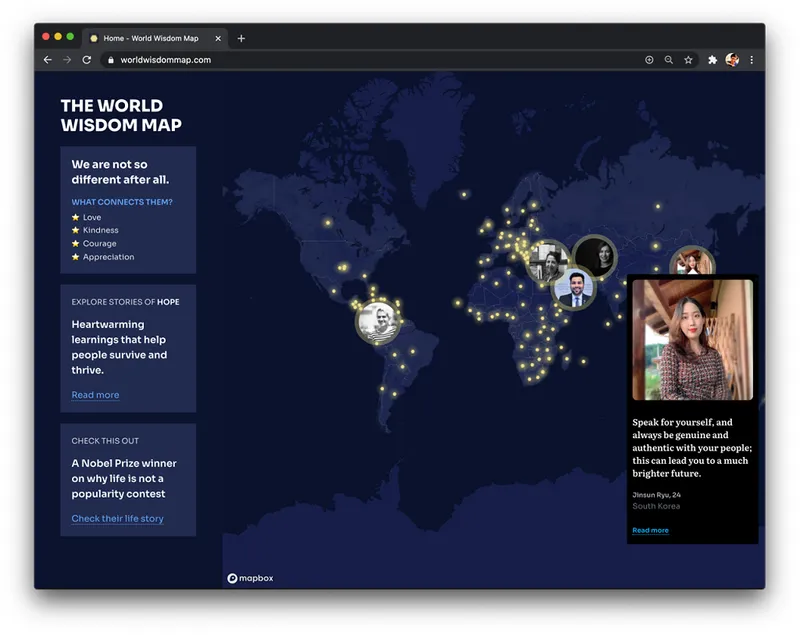 World Wisdom Map – Screenshot