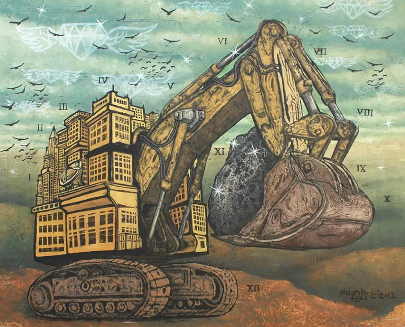 carry the stone(new machine series) by Nugroho Heri Cahyono