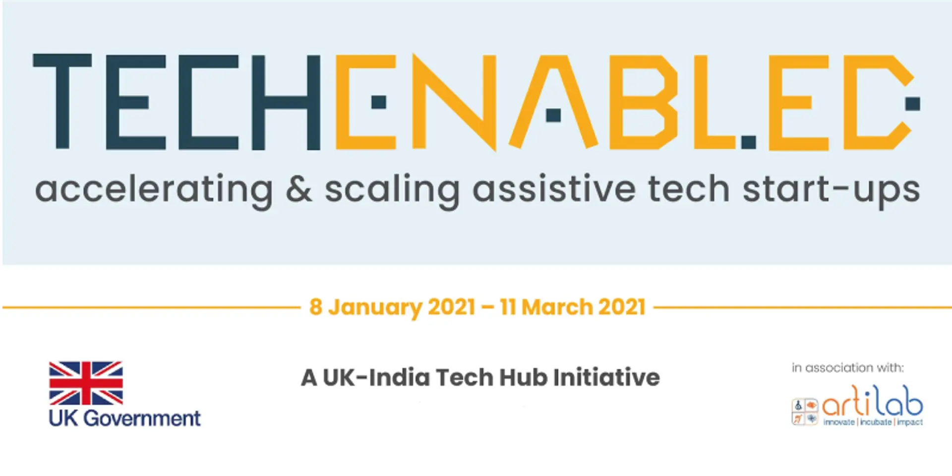 Apply for TechEnabled: an intensive accelerator programme for startups in the assistive technology space