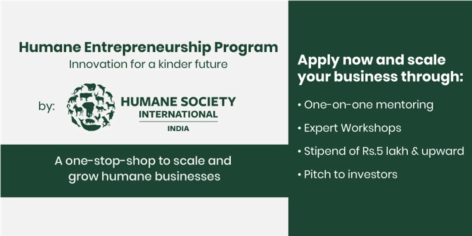 Laying the foundation for a kinder world: HSI/India gears up for 2nd edition of Humane Entrepreneurship Program