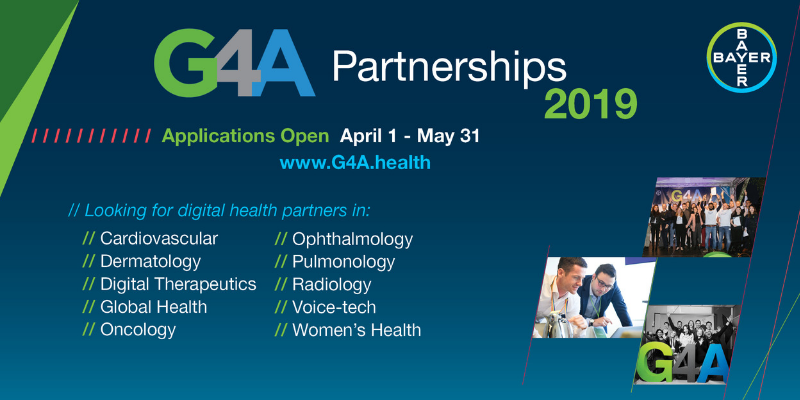 Bayer G4A is inviting healthcare startups to partner with them and 'Change the Experience of Health'