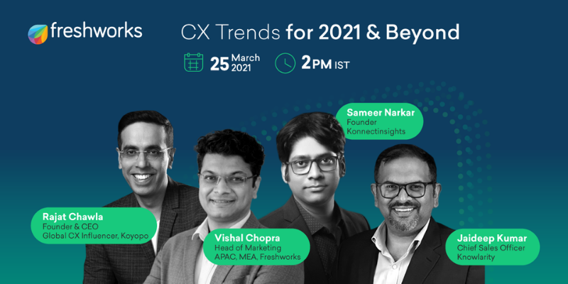 Decode the top consumer experience trends of 2021 at Freshworks’ CX Trends for 2021 & Beyond