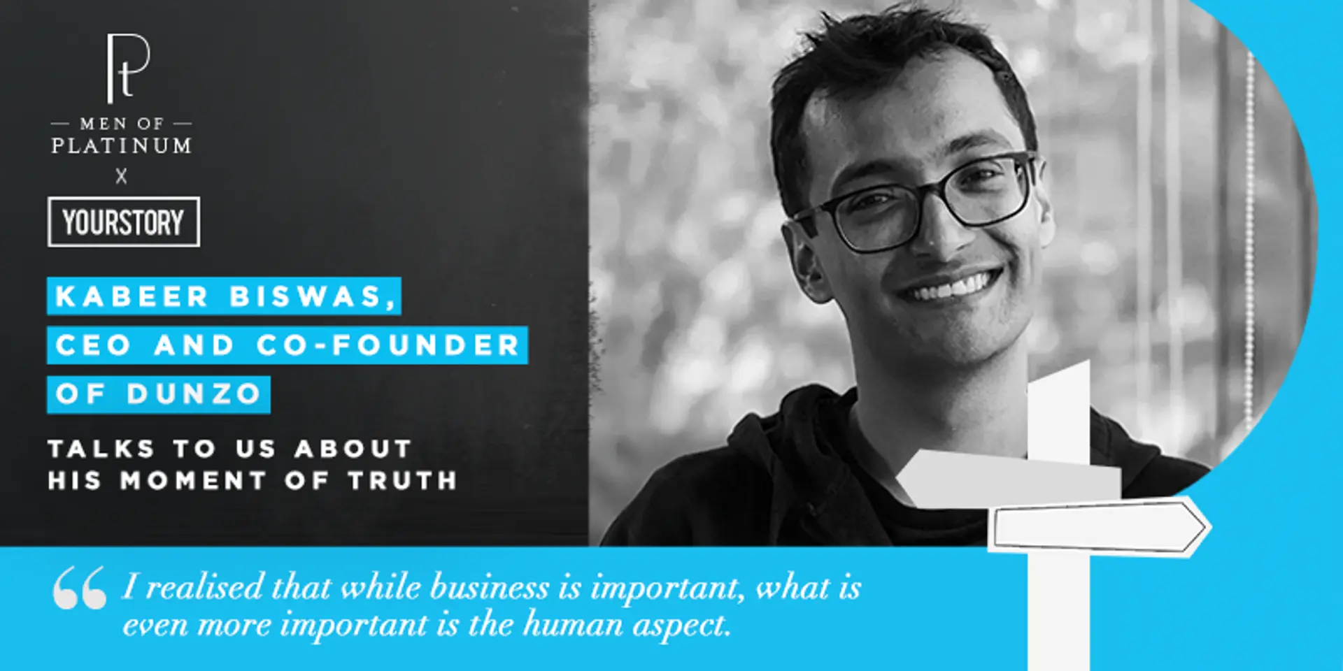 "Without resilience, there's not much you can achieve as a founder," says Dunzo's Kabeer Biswas