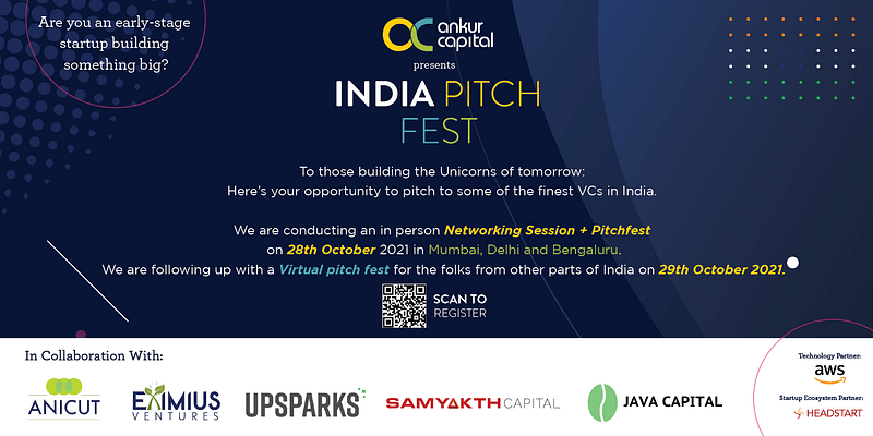 Budding startups get ready to meet and pitch ideas to leading VCs at Ankur Capital’s India Pitch Fest