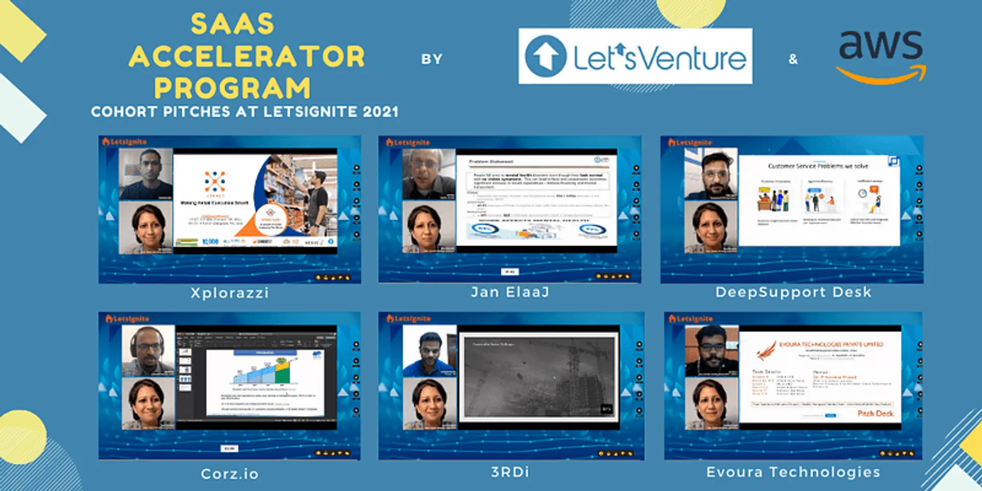 LetsVenture AWS Accelerator Program sees startups pitching to 100+ angels and VCs at LetsIgnite 2021