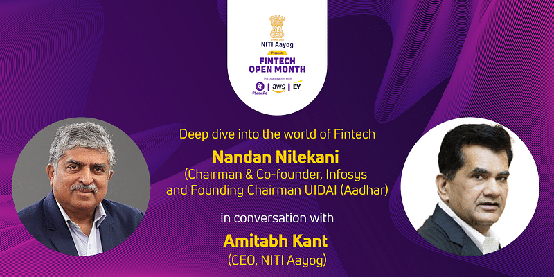Deep dive into the world of Fintech: Amitabh Kant and Nandan Nilekani talk  about Financial Inclusion and what the future holds | YourStory