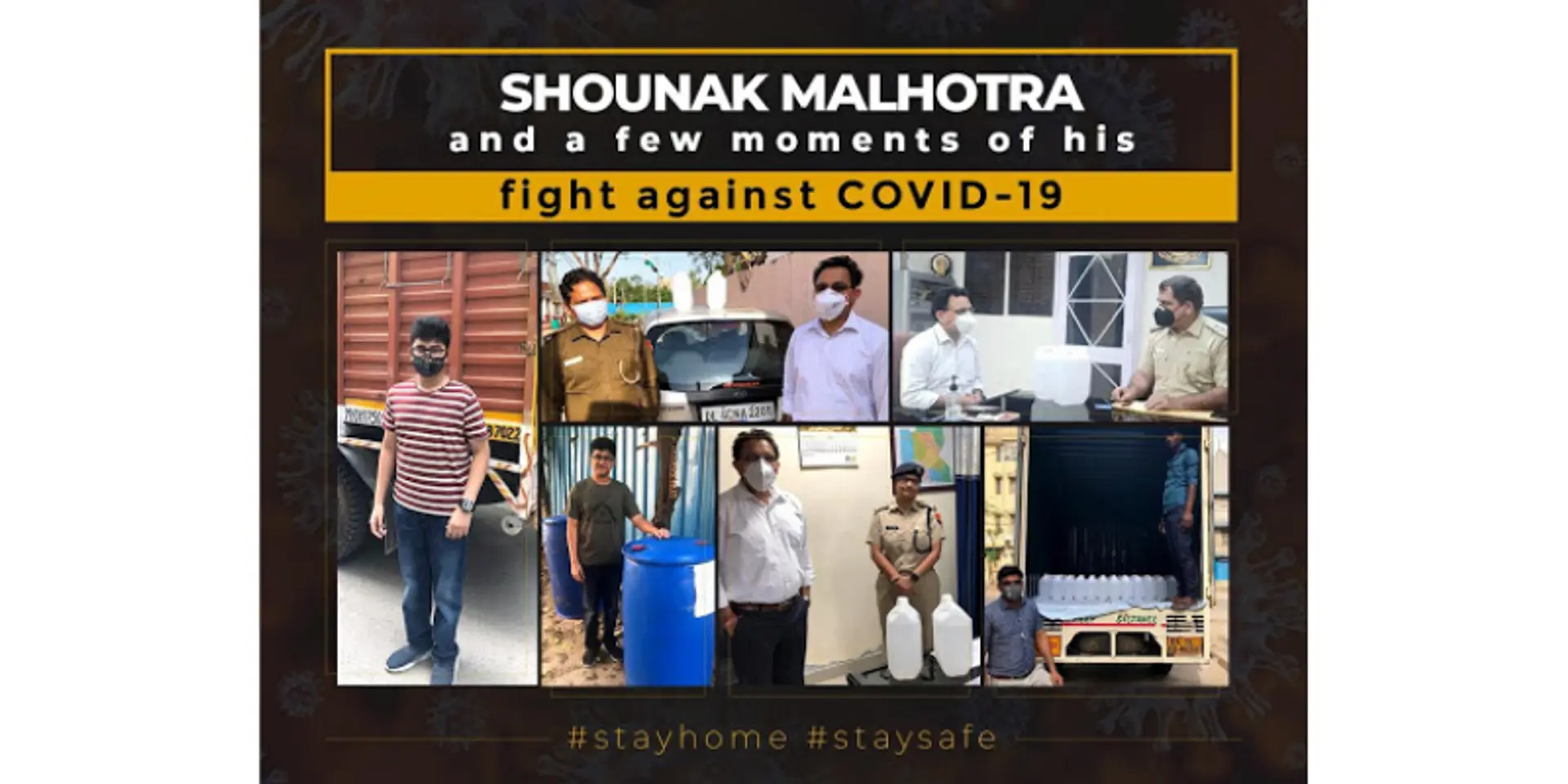 This class 10 student navigated lockdowns and curfews to donate 1,000 litres of sanitizers to 120 police stations in New Delhi