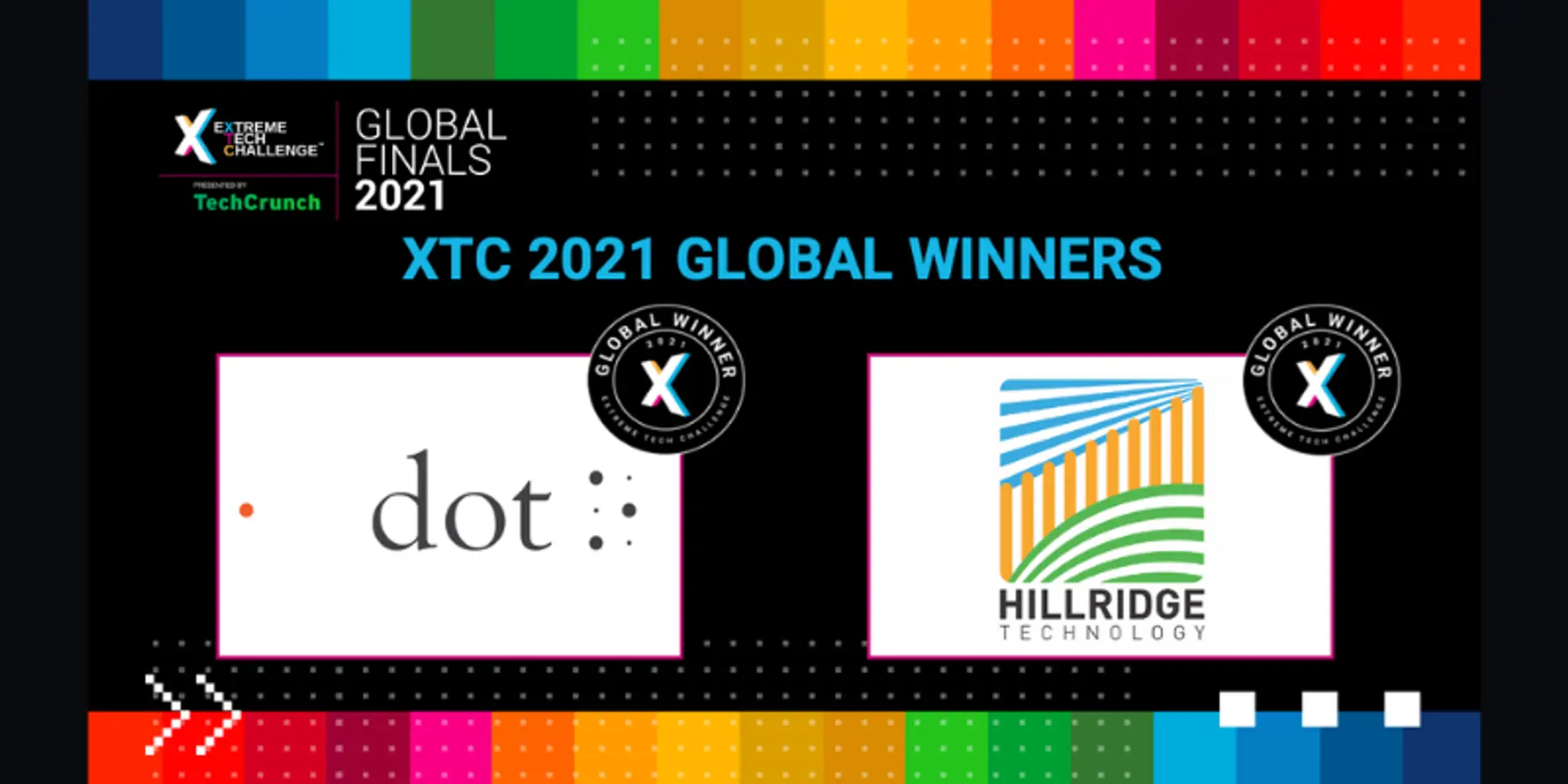 Dot Inc and Hillridge Technology crowned Global Winners at XTC 2021 Global Finals