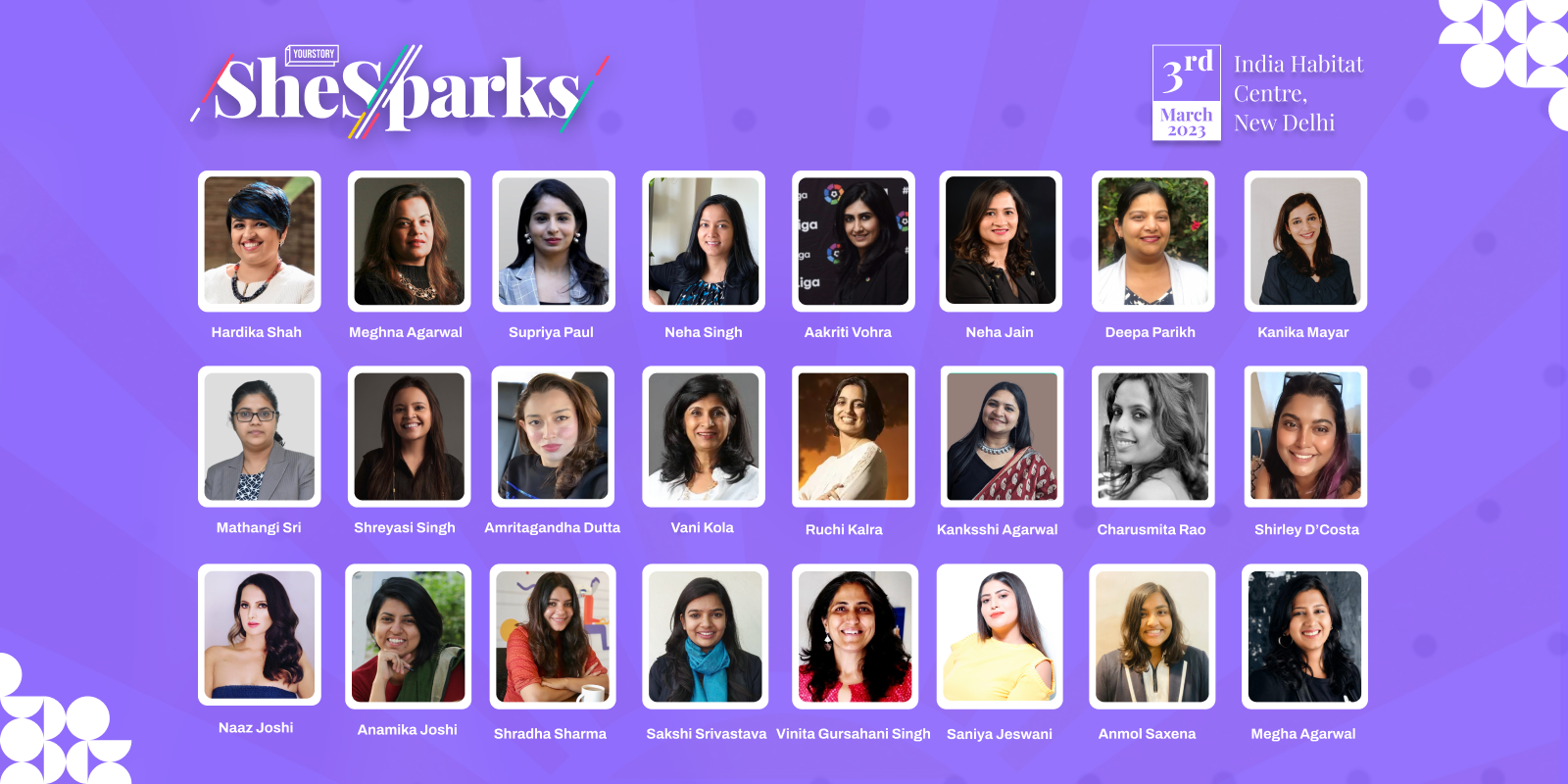 From women in tech to CEOs and founders - Meet India’s top changemakers and leaders at SheSparks 2023

