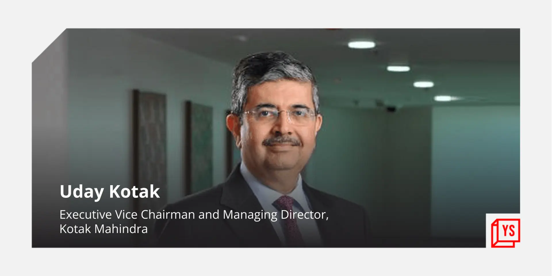 Startup world needs to brace itself for real interest rates: Uday Kotak