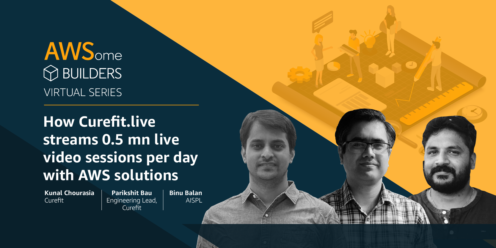 How Curefit.live streams 0.5 mn live video sessions per day with AWS solutions