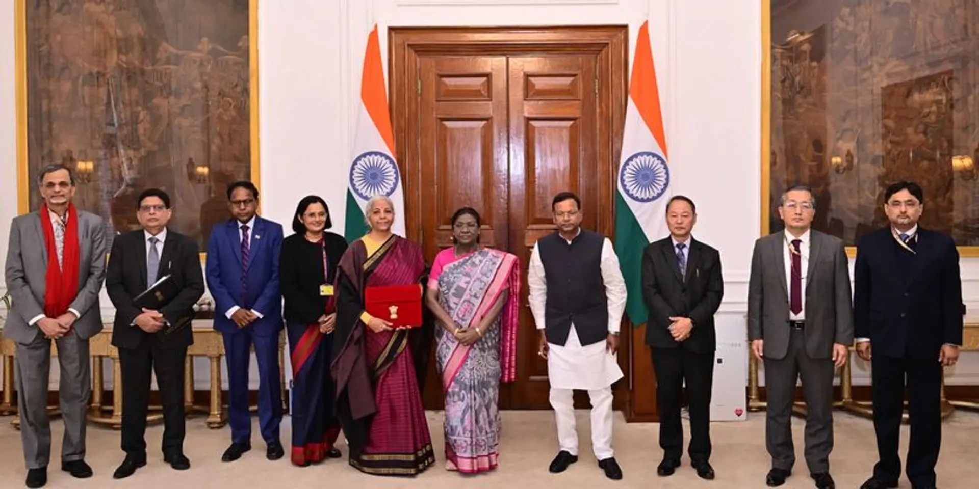 FM Nirmala Sitharaman presents Budget 2026, continues record-breaking tenure