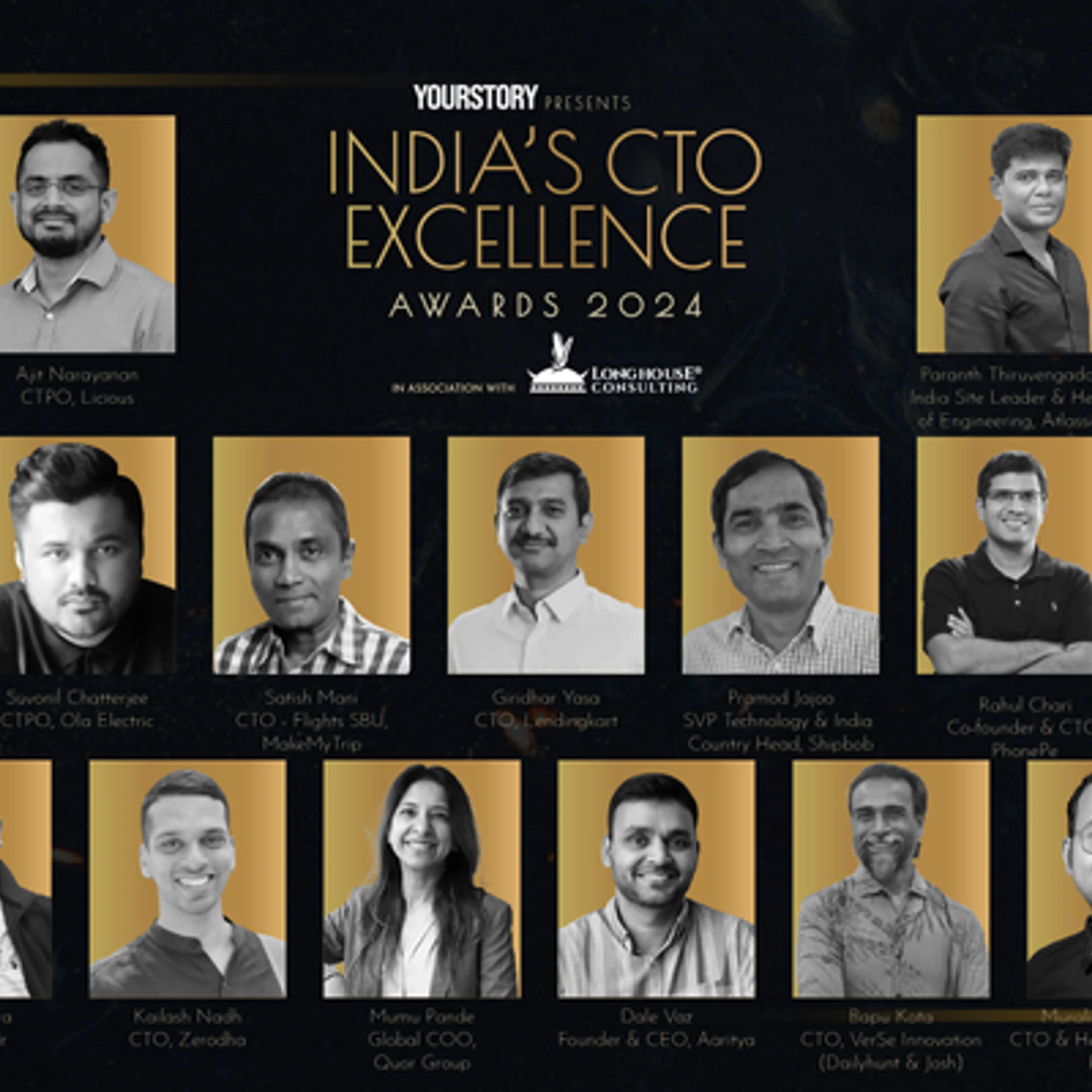 Meet the winners of YourStory India’s CTO Excellence Awards 2024