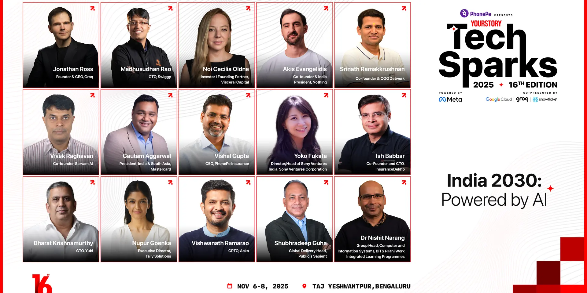 Leadership from Groq, Swiggy, Sarvam AI, and Nothing: The speaker lineup for TechSparks 2025 gets bigger and bolder