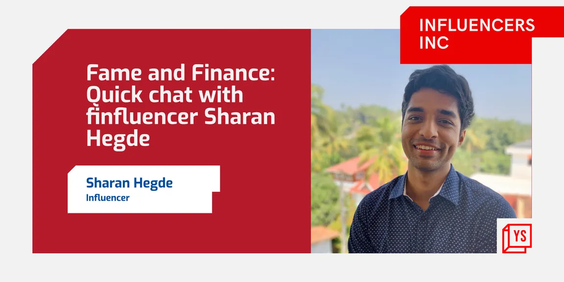 Sharan Hegde shares nuances of being a “finfluencer” in the crowded content world 