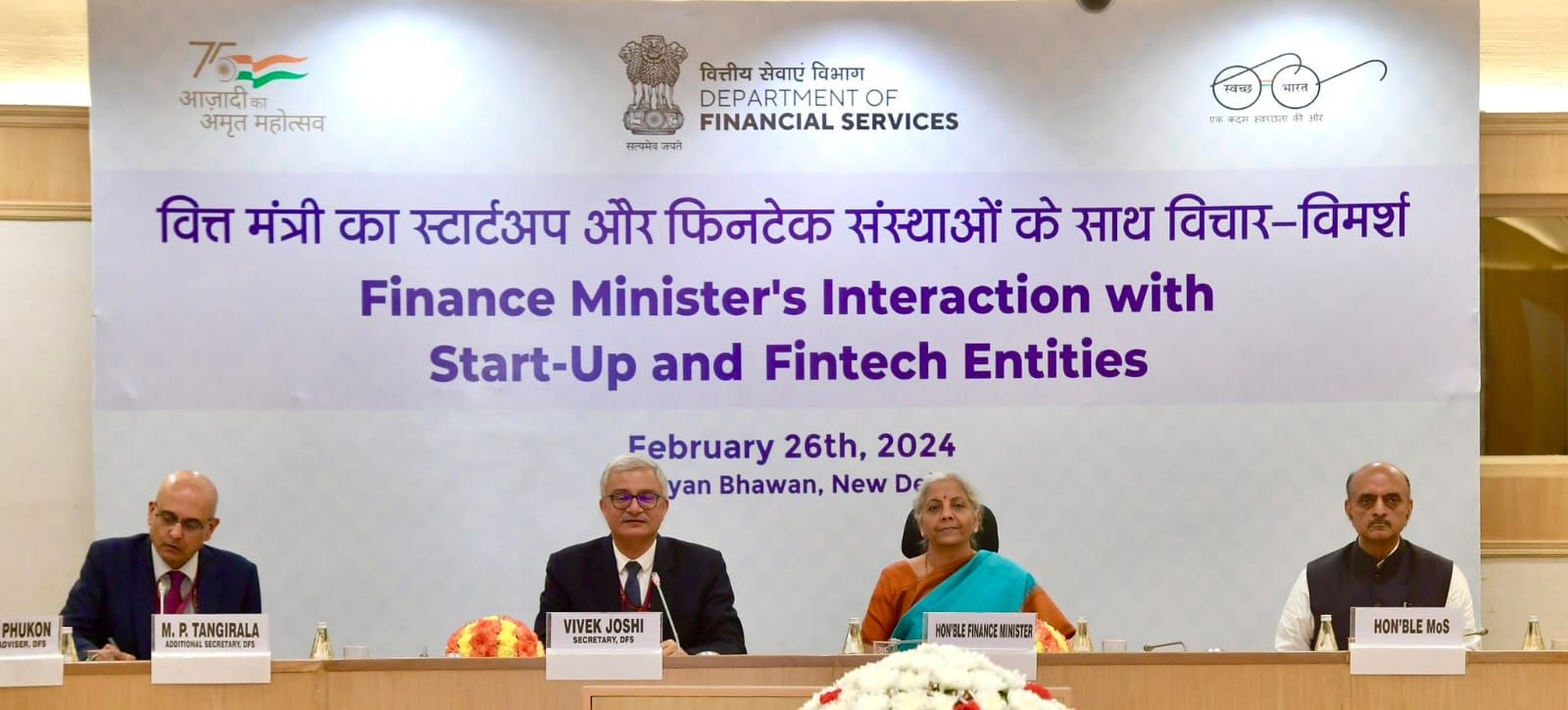 Finance Minister asks regulators to hold monthly meetings with startups and fintech firms to address concerns