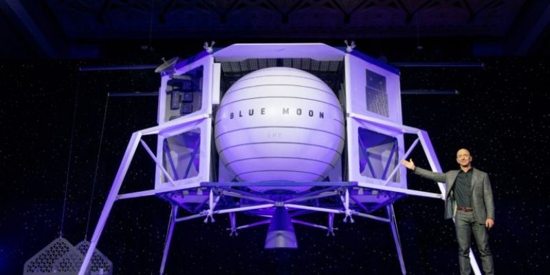 ‘We will go back to the moon, this time to stay’: Jeff Bezos reveals Blue Origin’s Lunar Lander 