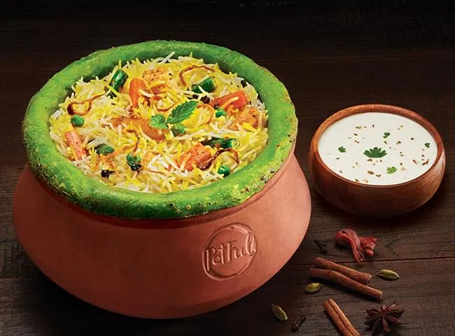 Potful Hyderabadi mix veg biryani