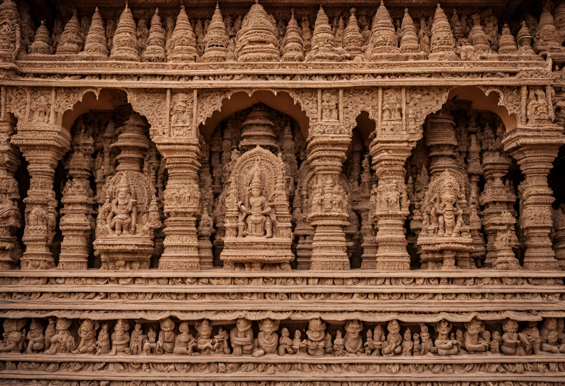 Indian Temple Carvings - Sculptures