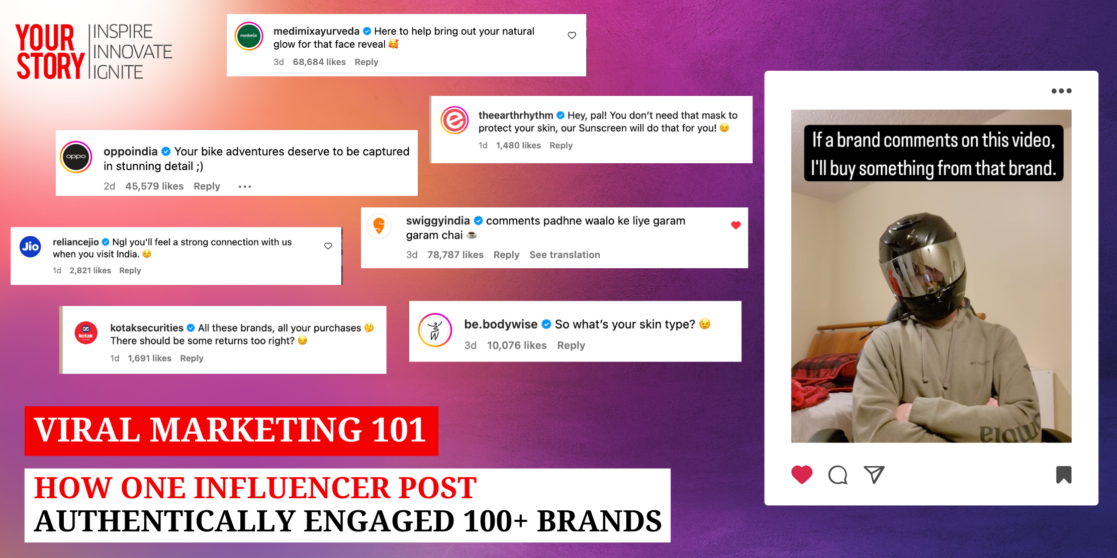 Viral Marketing 101: How One Influencer Post Authentically Engaged 100+ Brands