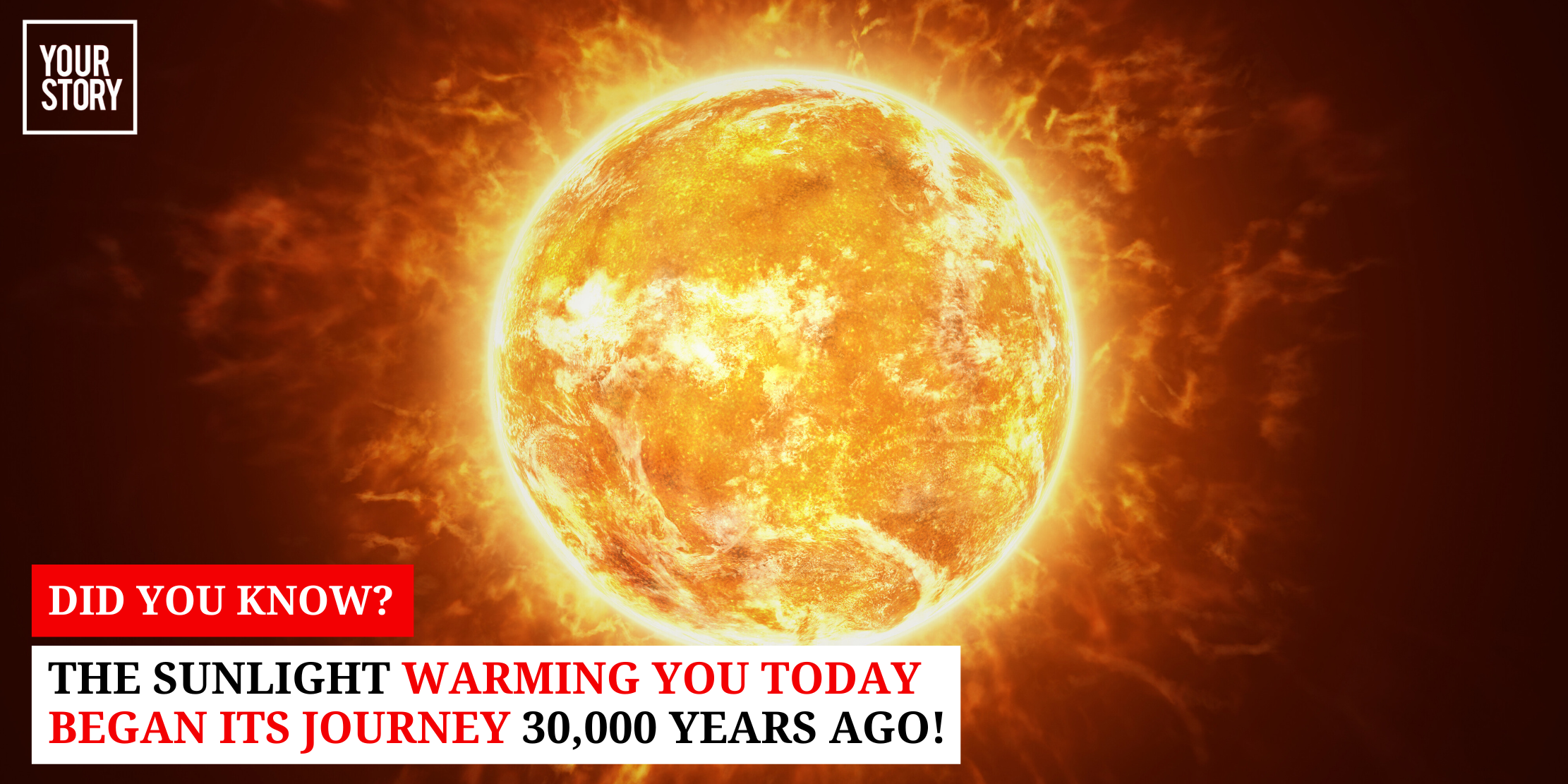⁠Did You Know? The Sunlight Warming You Today Began Its Journey 30,000 Years Ago!