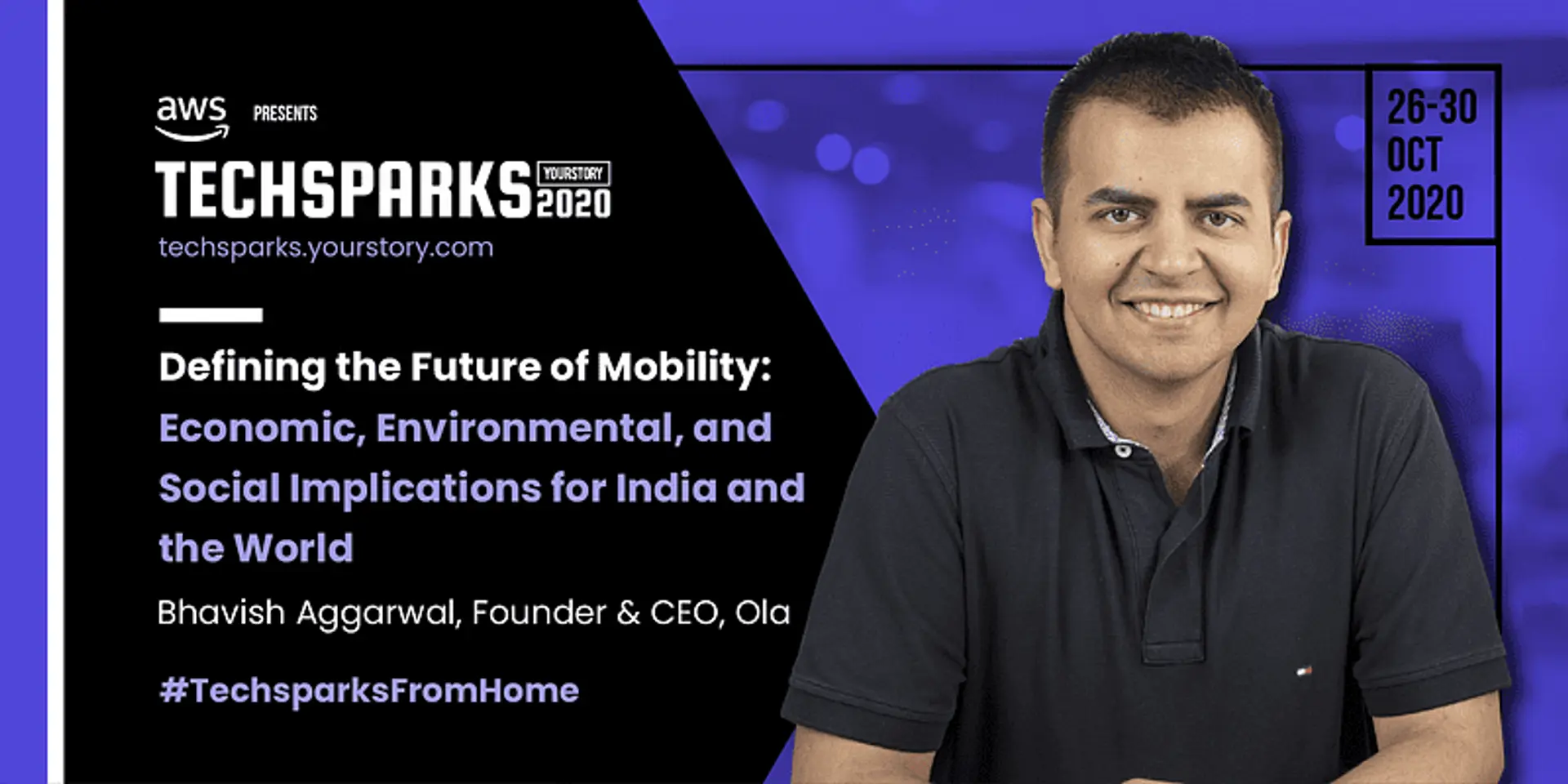 Defining the future of mobility and its economic, environmental, and social implications with Bhavish Aggarwal at TechSparks 2020