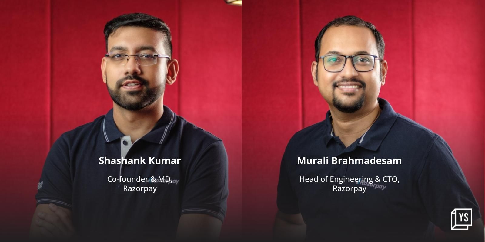Razorpay Co-founder Shashank Kumar takes over as MD;  ex-AWS executive Murali B is new CTO
