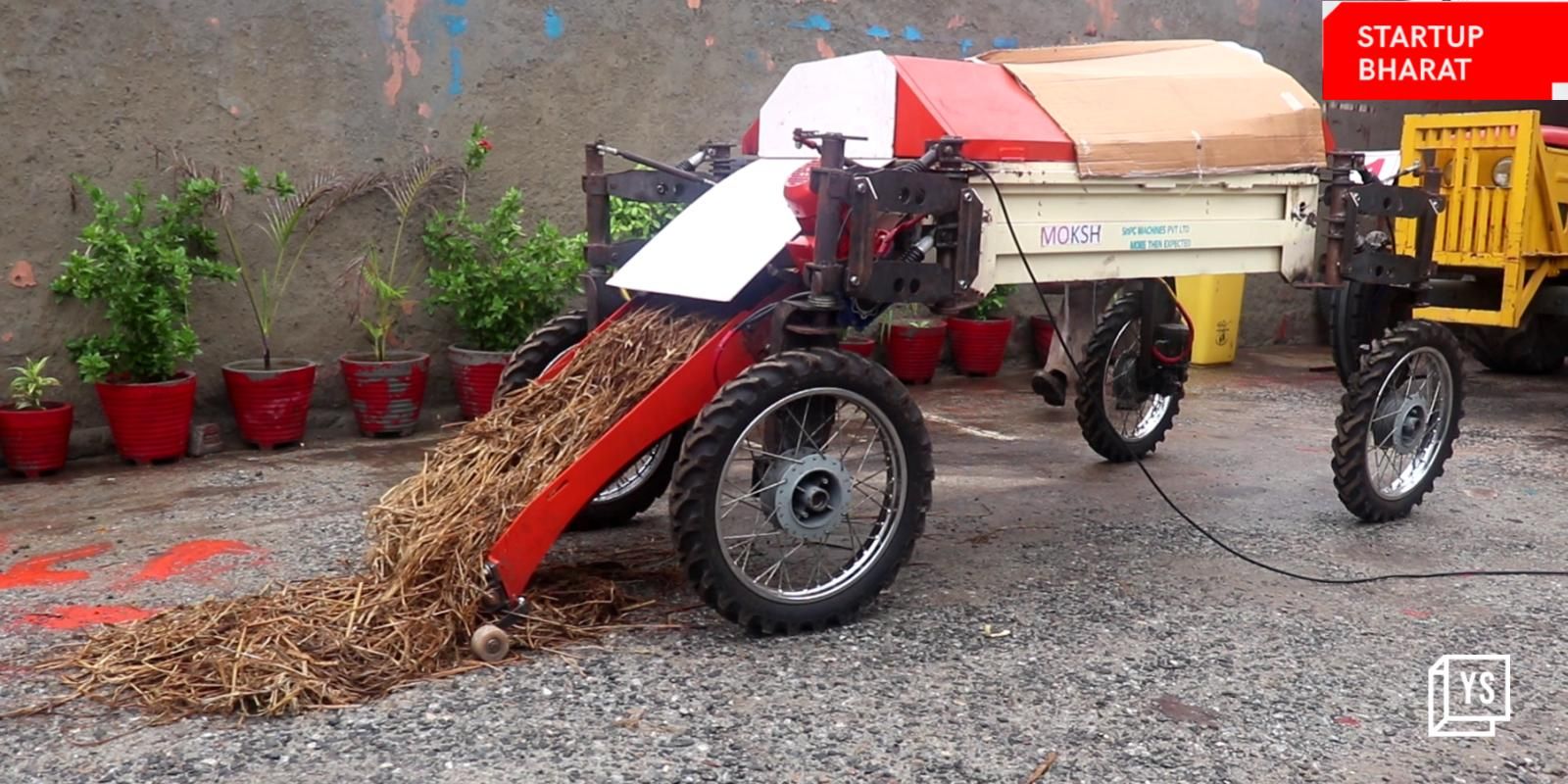 Chandigarh startup develops machine to turn stubble into biofuel, on-the-go 
