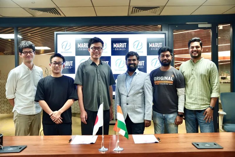 Marut Drones  enters into a partnership with SkyDrive
