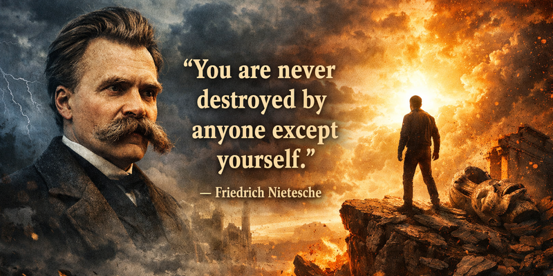 No One Can Destroy You But You: Nietzsche’s Bold Truth