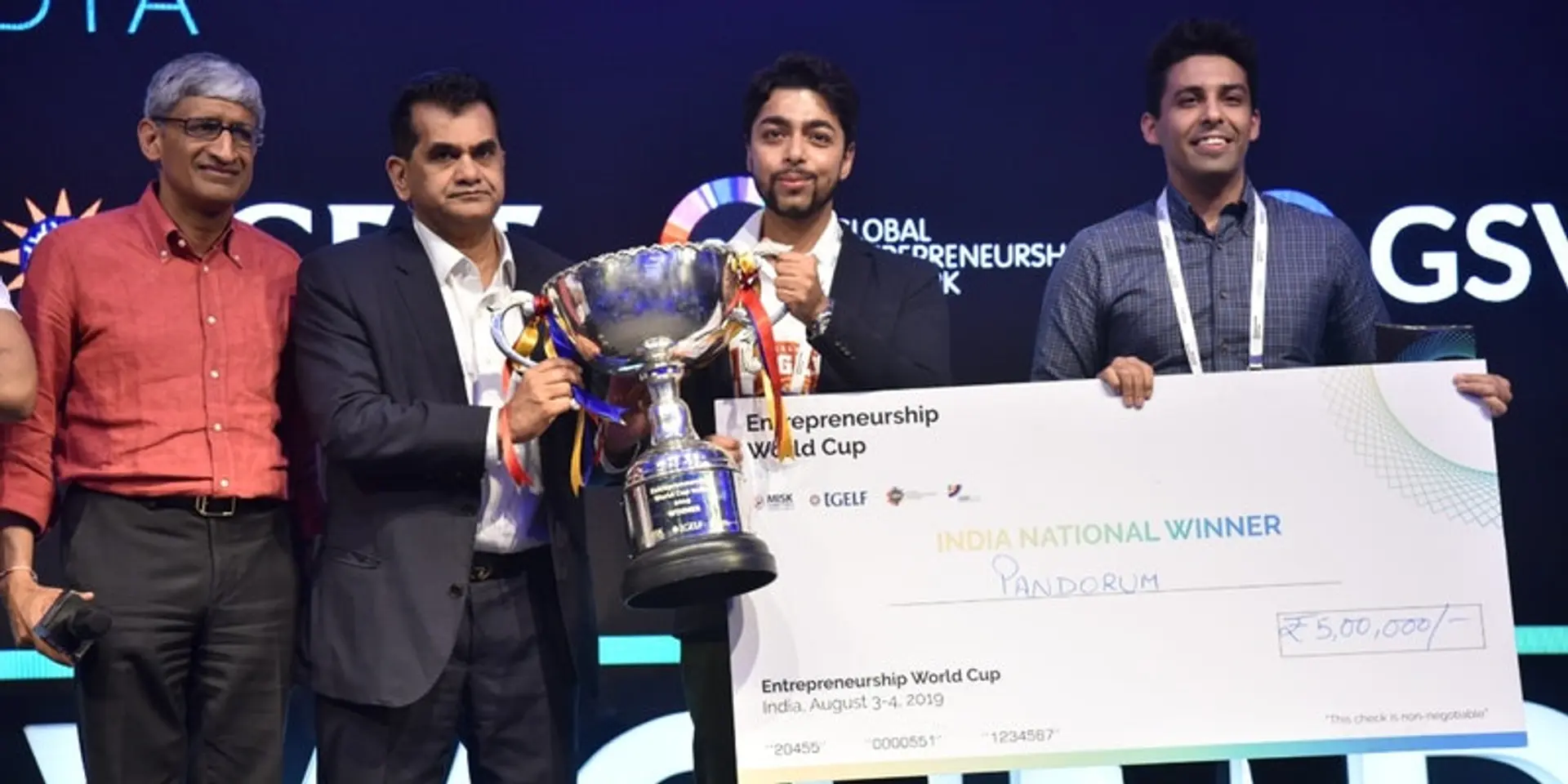 Bengaluru-based biotech startup Pandorum Technologies wins the Entrepreneurship World Cup (India)