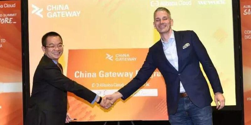 Alibaba Cloud partners with WeWork and SoftBank Telecom to help companies enter China
