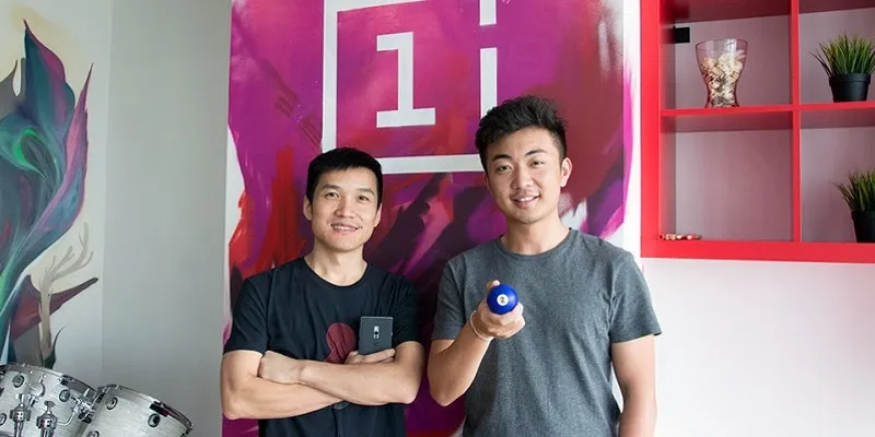 Pete Lau with his OnePlus co-founder Carl Pei