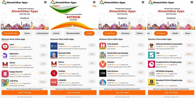 atmanirbhar apps