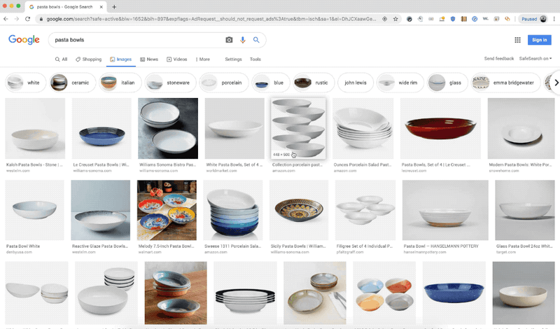 Google image search