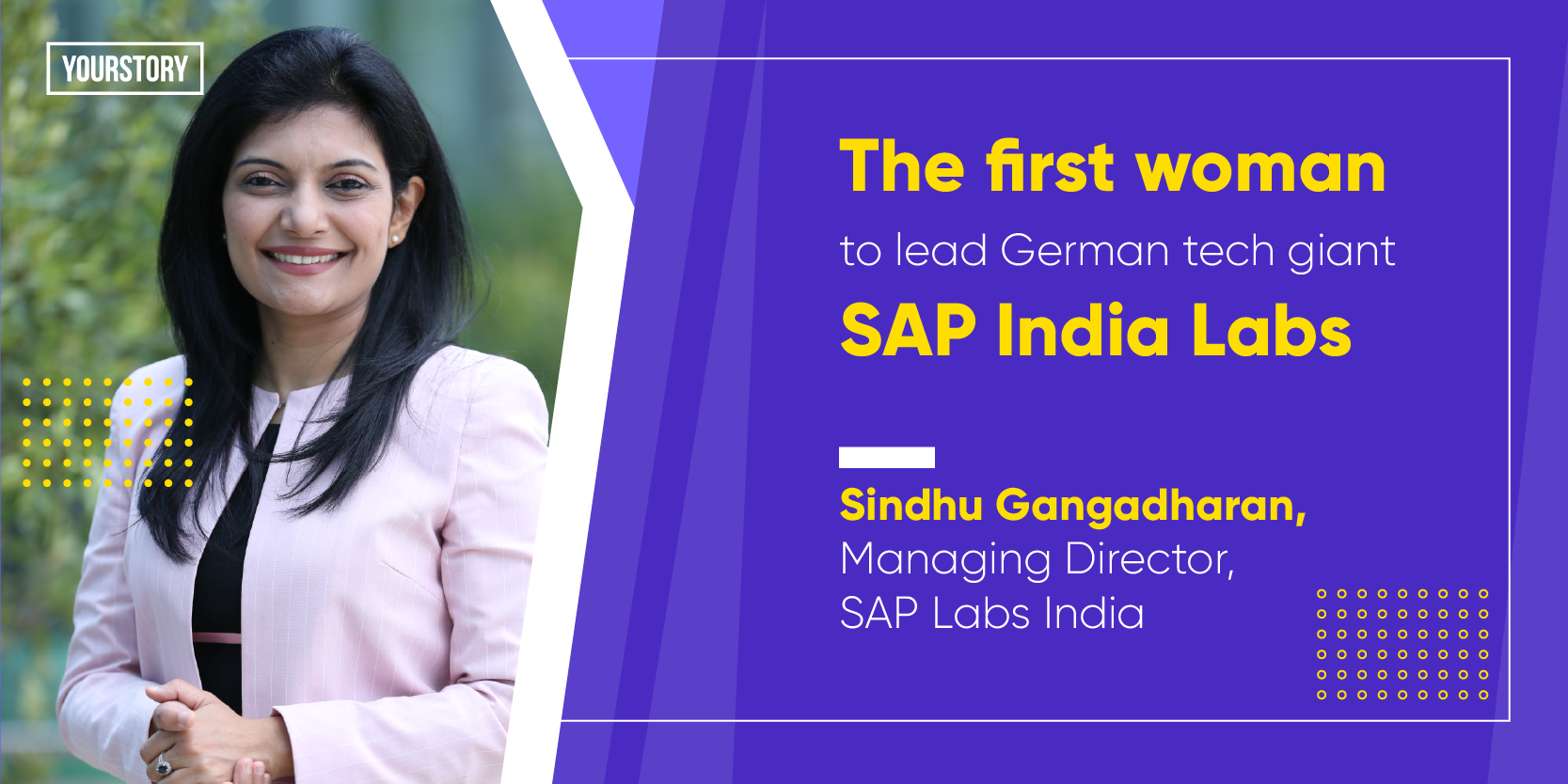 Sindhu Gangadharan of SAP Labs India on people-centric innovations, being a woman in tech, and more