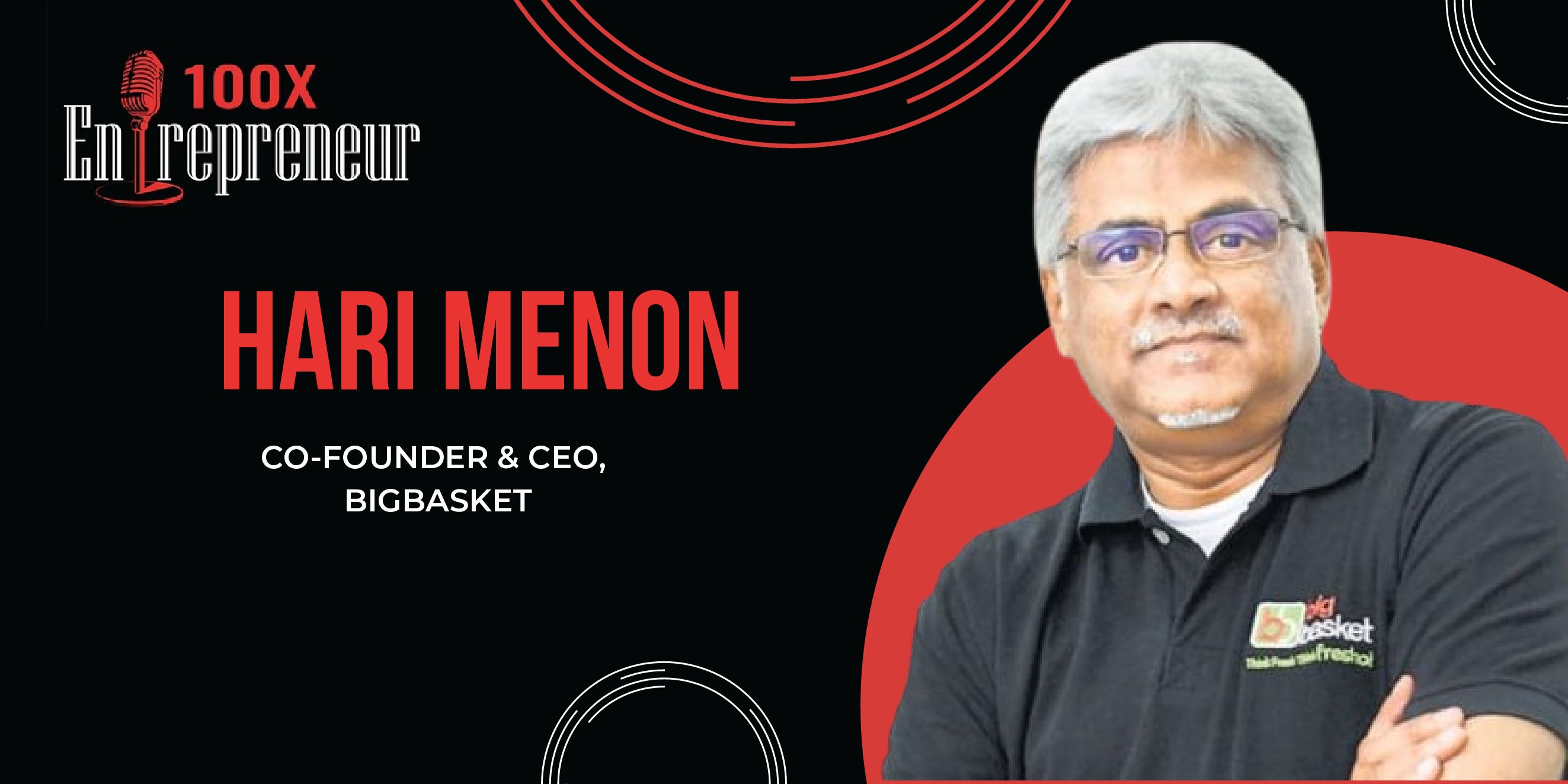 What made Hari Menon start Bigbasket at the age of 50