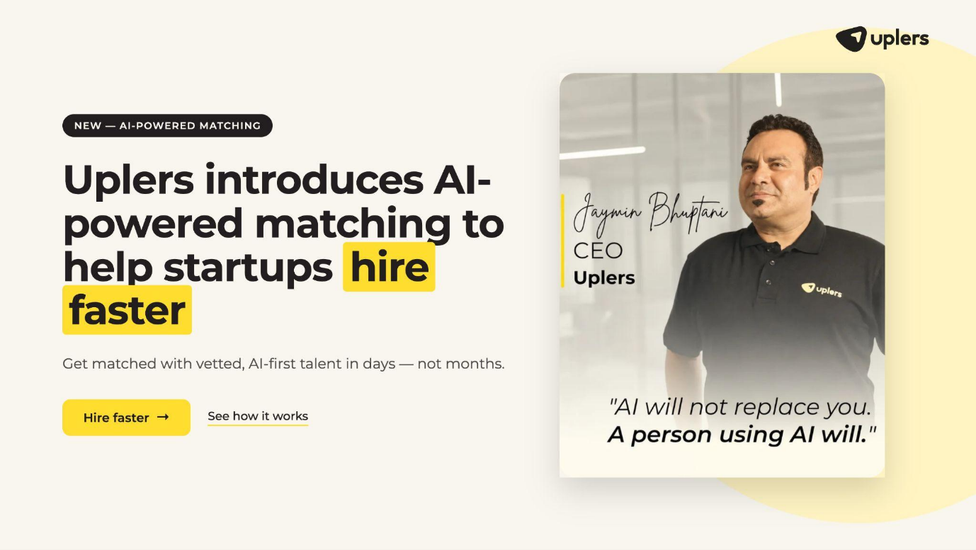 Uplers launches AI matching for faster startup hiring