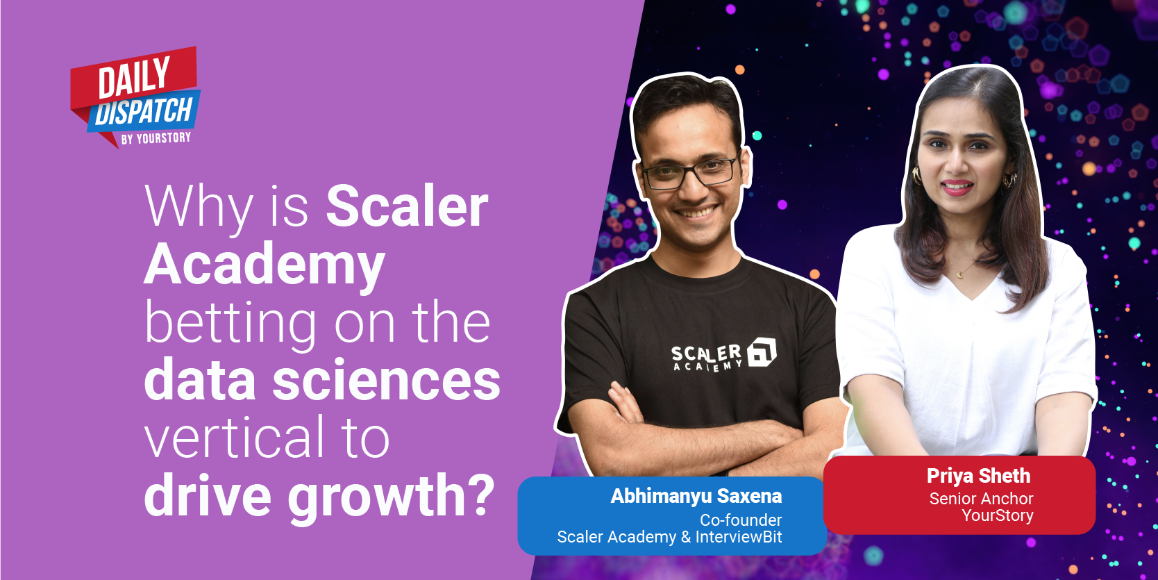 What makes data science a promising vertical for Scaler Academy? 
