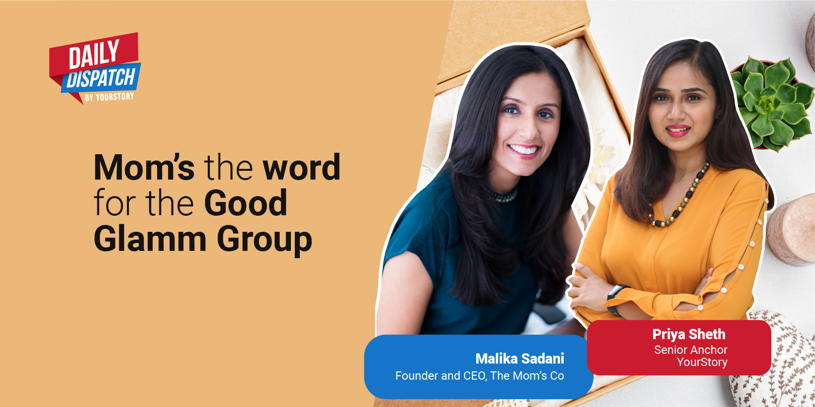 How does D2C brand The Mom’s Co plan to leverage its acquisition by Good Glamm Group?