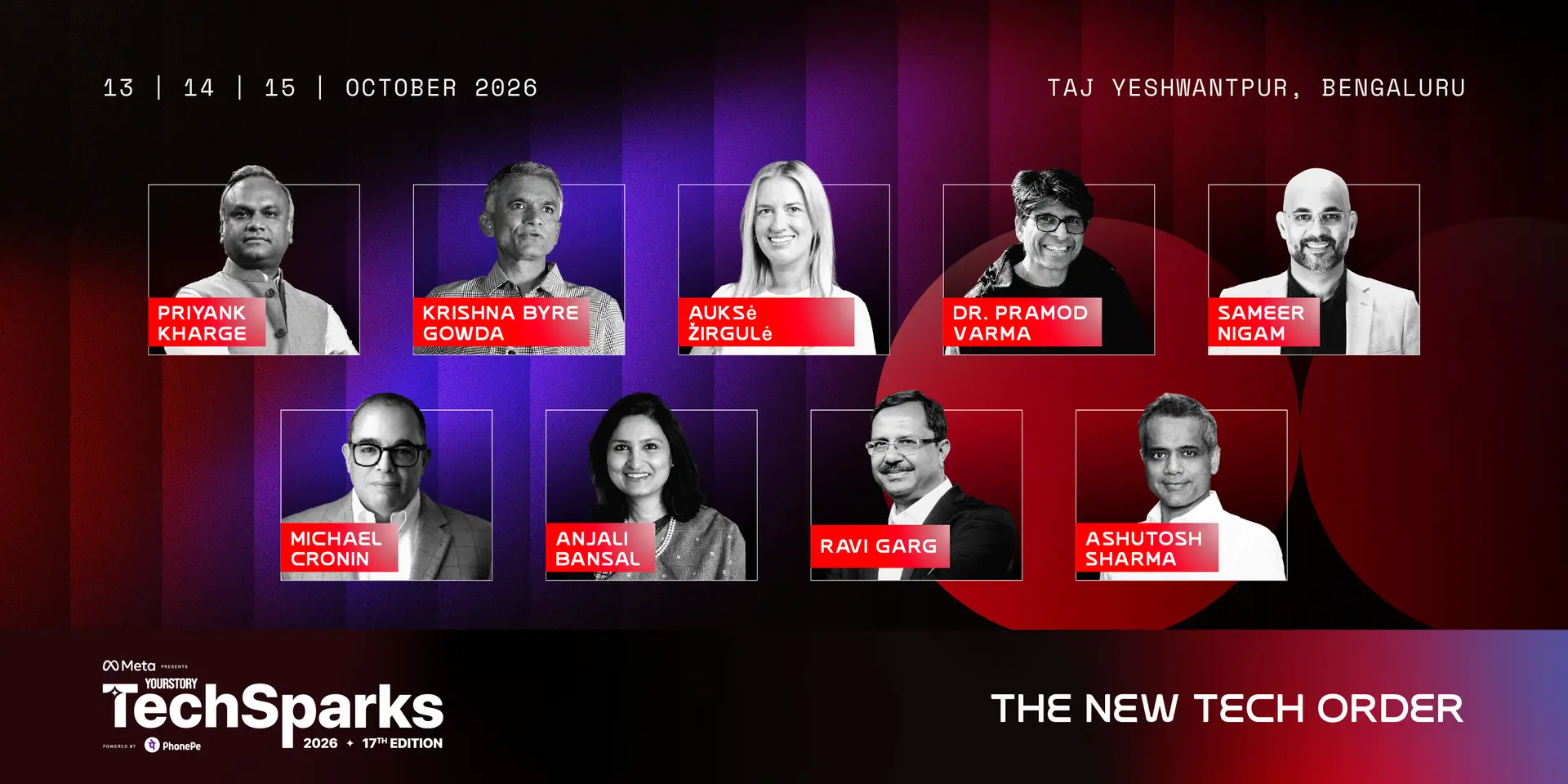 TechSparks 2026: Priyank Kharge, Krishna Byre Gowda, Sameer Nigam, Pramod Varma, and more to take the stage