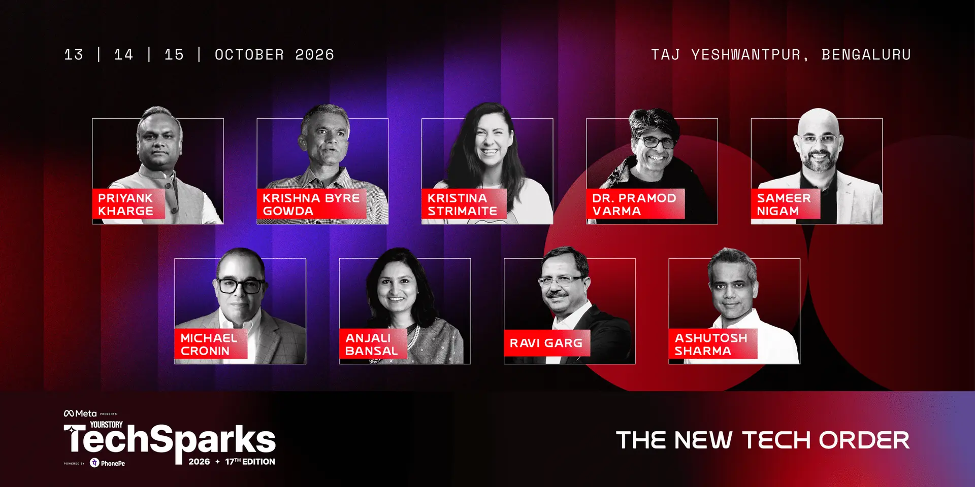 TechSparks 2026: Priyank Kharge, Krishna Byre Gowda, Sameer Nigam, Pramod Varma, and more to take the stage