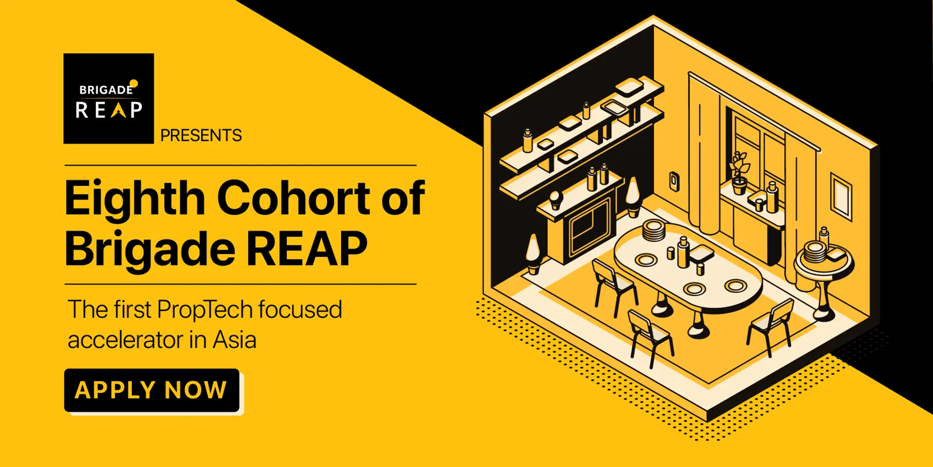 Applications are now open for the eighth cohort of Brigade REAP, the first PropTech focused accelerator in Asia